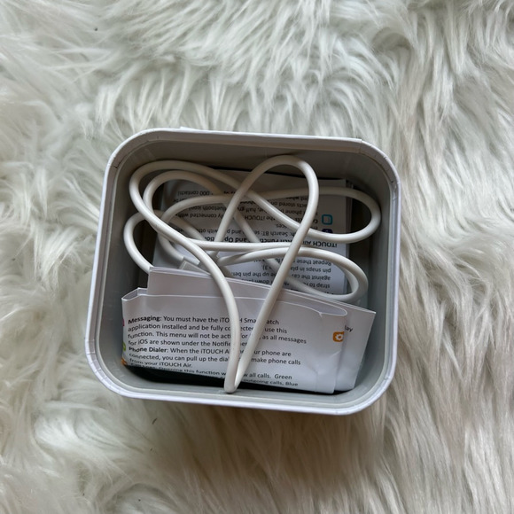 iTouch Air Smart Watch Android Wear Wearables Red Gunmetal Rubber Bluetooth 41mm - Picture 6 of 8